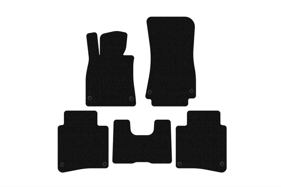 Mercedes S-Class W222 2013–2022 Rubberen automatten Carsuit (2017-2020, SD, lange wielbasis, zwart) Image