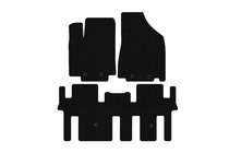 Nissan Pathfinder R52 2012–2021 Rubberen automatten Carsuit (2 rijen, zwart) foto 1