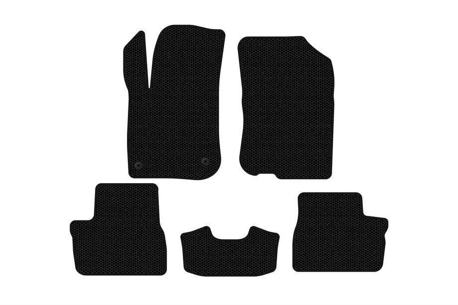 Peugeot 208 2012–2019 Rubberen matten Carsuit (HB, 5-deurs, zwart) Image