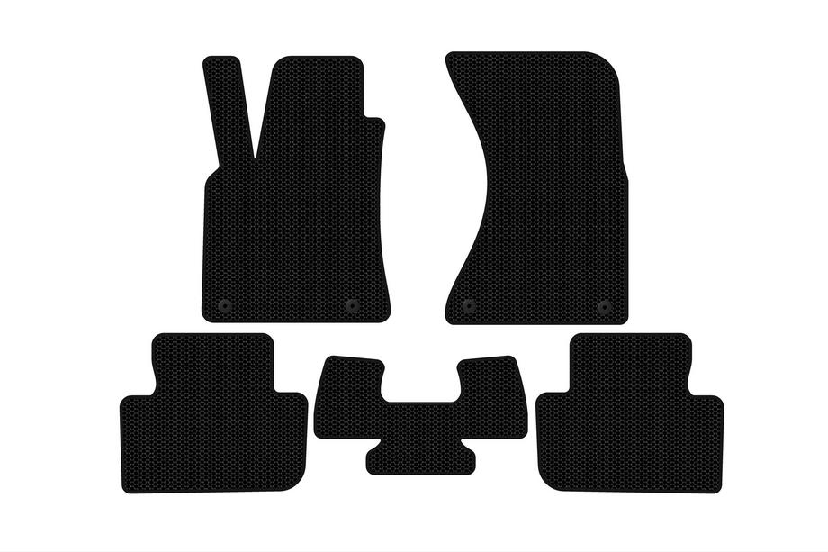 Porsche Macan 2014–2024 Carsuit rubberen vloermattenset voor interieur (2014-2018, zwart) Foto 1