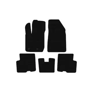 Carsuit rubber automatten voor interieur (voorwielaandrijving, zwart)