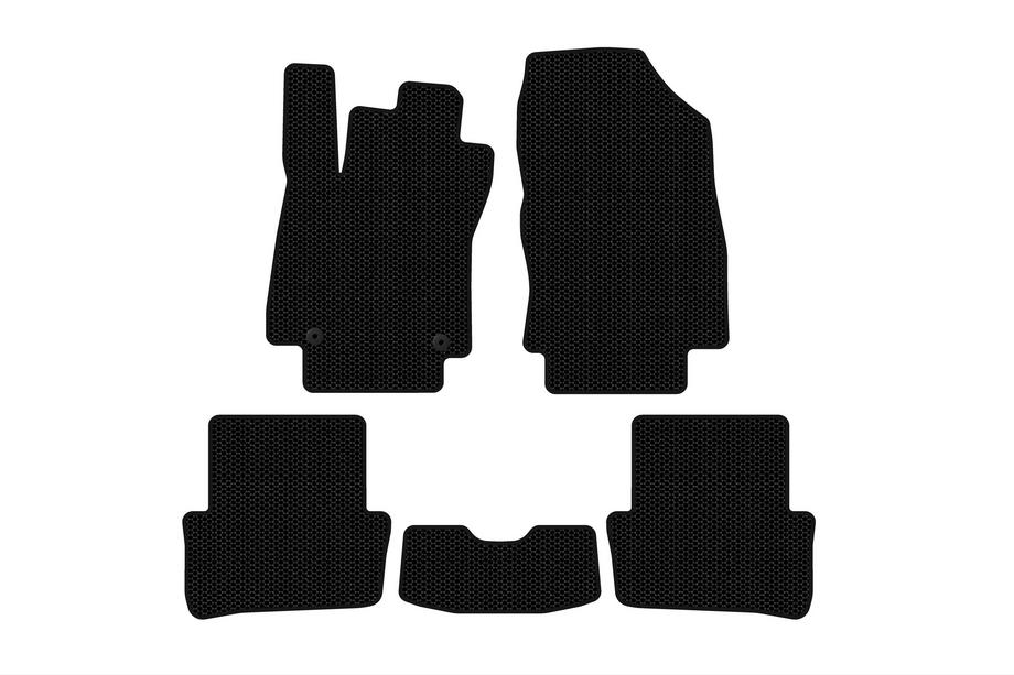Renault Clio IV 2012–2019 Rubberen automatten Carsuit (2012-2016, HB, 5-deurs, zwart) Image