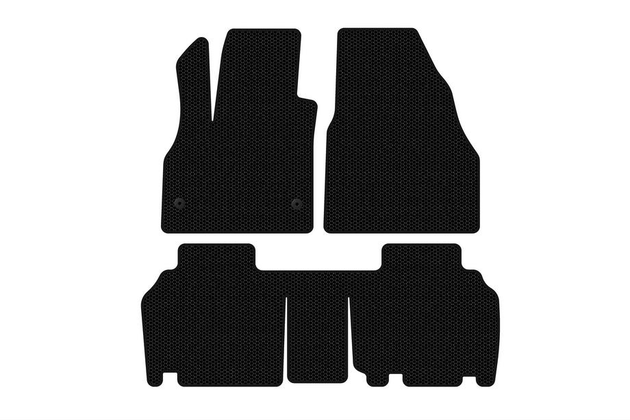 Renault Kangoo 2008–2020 Carsuit rubberen automatten (2 rijen, 5-deurs/7-zits, zwart) Image
