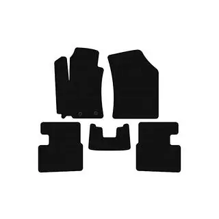 Rubberen matten Carsuit (HB, 5-deurs, zwart)