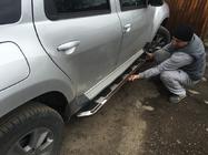 Renault Duster 2008–2017 Zijsteps Vison (2 st., aluminium/RVS) foto 3