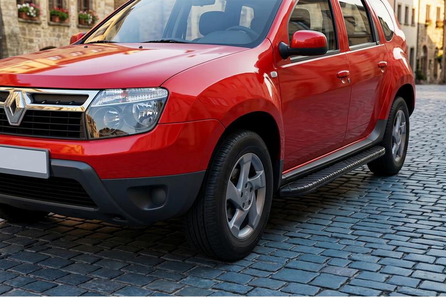 Renault Duster 2008–2017 Bosphorus Black side steps (2 st., aluminium) Image