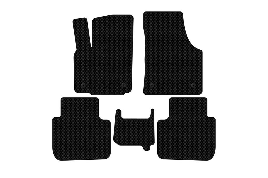 Volkswagen Atlas (Terramont) 2016– Carsuit rubberen automatten (2 rijen, 7-zits, zwart) Image