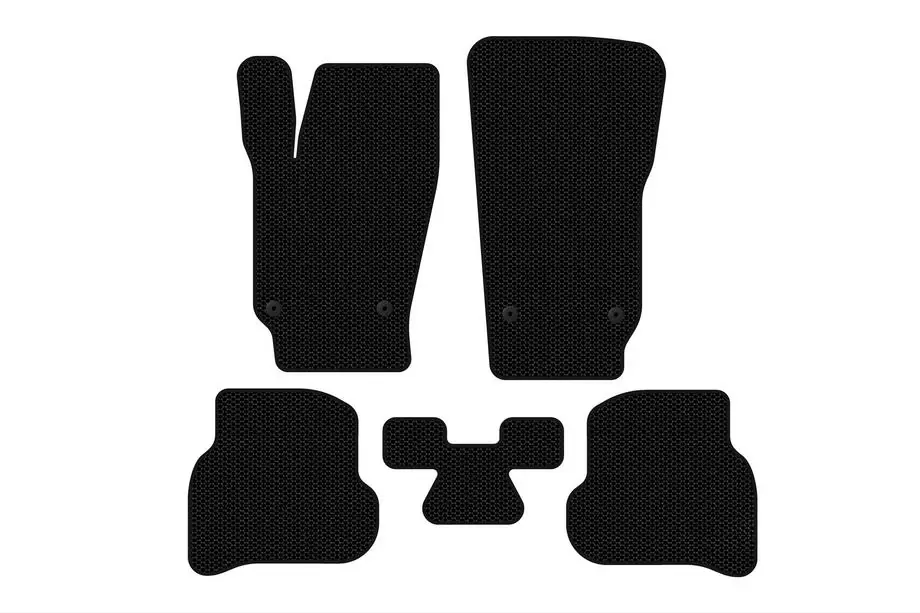 Volkswagen Polo 2010–2017 Rubberen automatten Carsuit (HB, 3/5-deurs, zwart) Image
