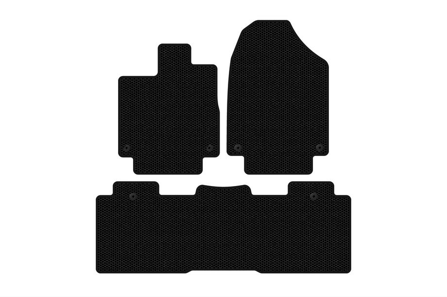 Honda Odyssey 2017– Rubberen automatten Carsuit (2 rijen, zwart) Image
