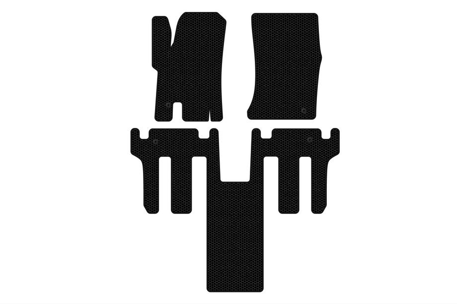 Ssang Yong Rodius Rubberen automatten Carsuit 2004-2008 (2 rijen, zwart) Image