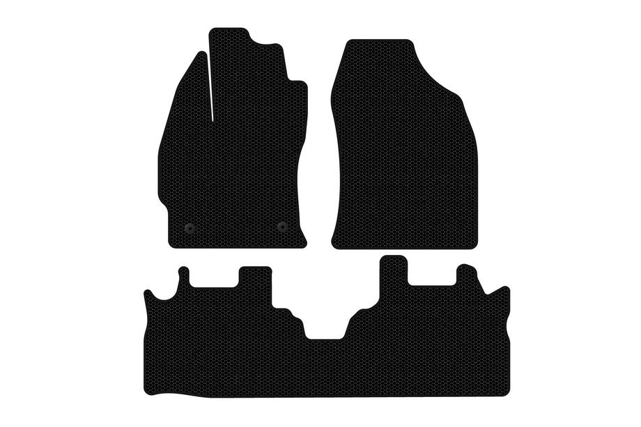 Toyota Prius Plus Rubberen automatten Carsuit (2 rijen, zwart) Image