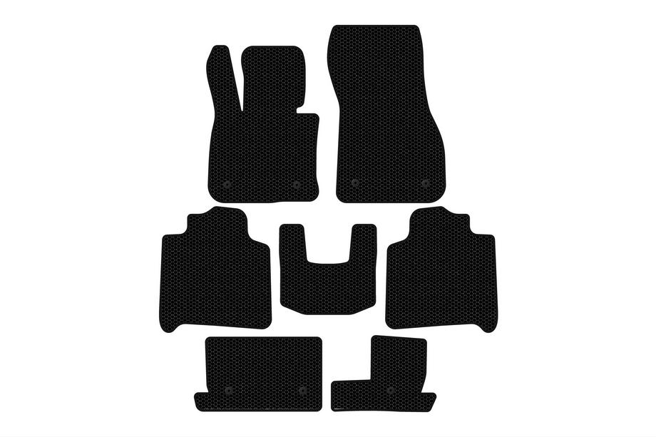 BMW 2 Serie Active Tourer F45/F46 2014–2021 Rubberen mattenset Carsuit (voor F46, 3 rijen, zwart) Image