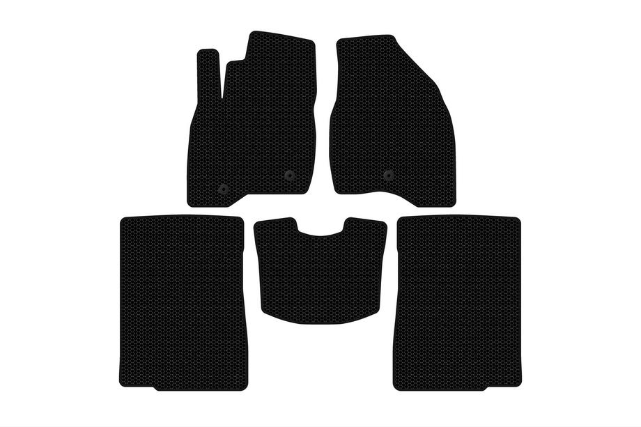 Ford Explorer 2011–2019 Rubberen automatten Carsuit (2015-2017, 2 rijen, 7-zits, zwart) Foto 1