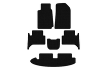 Chevrolet Trailblazer 2012–2019 Carsuit rubberen vloermatten voor interieur (3 rijen, zwart) foto 1