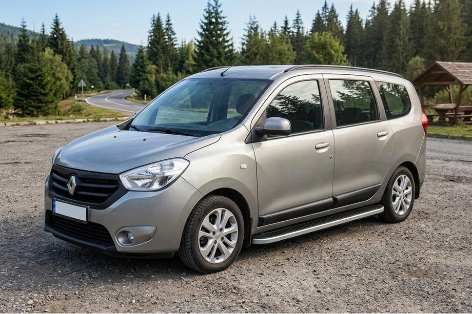 Renault Lodgy 2013–2022 Side steps Tayga Grey (set van 2, aluminium) Image