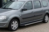 Dacia Logan MCV 2004–2014 Duru side steps (2 stuks, aluminium) foto 1