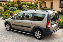 Dacia Logan MCV 2004–2014 Tayga side steps (2 stuks, aluminium) foto 3
