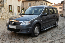 Renault Logan MCV 2005–2013 Sunrise side steps (2 stuks, aluminium) foto 1
