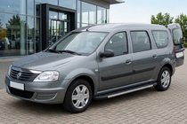 Renault Logan MCV 2005–2013 Duru zijtreden (set van 2, aluminium) foto 1