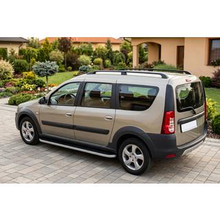Side steps Tayga Grey (set van 2, aluminium) foto 1