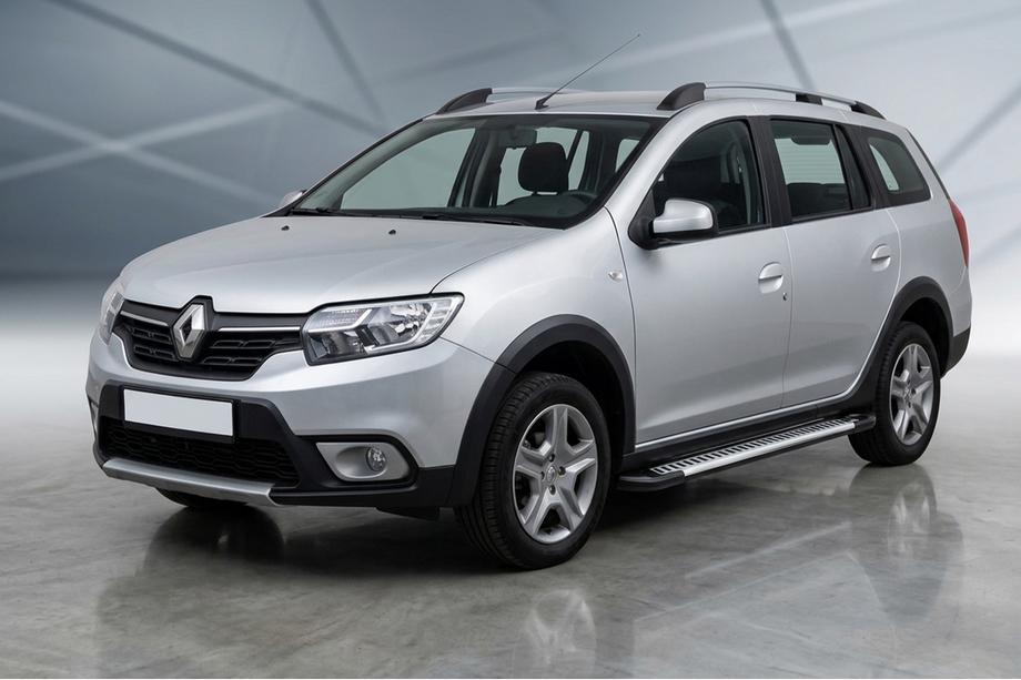 Dacia Logan MCV 2013–2020 Side steps Line (2 stuks, aluminium) Image