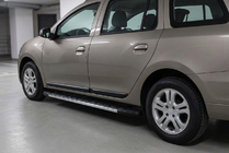 Dacia Logan MCV 2013–2020 Duru side steps (2 stuks, aluminium) foto 1