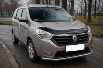 Dacia Lodgy 2012–2022 Voorbumperbescherming ST008 (RVS) foto 2