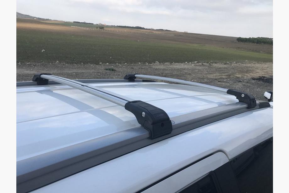 Renault Lodgy 2013–2022 Dakdragers (dwarsbalken) voor geïntegreerde dakrails, afsluitbaar WingCarrier V2 (2 st.) Zwart Foto 19