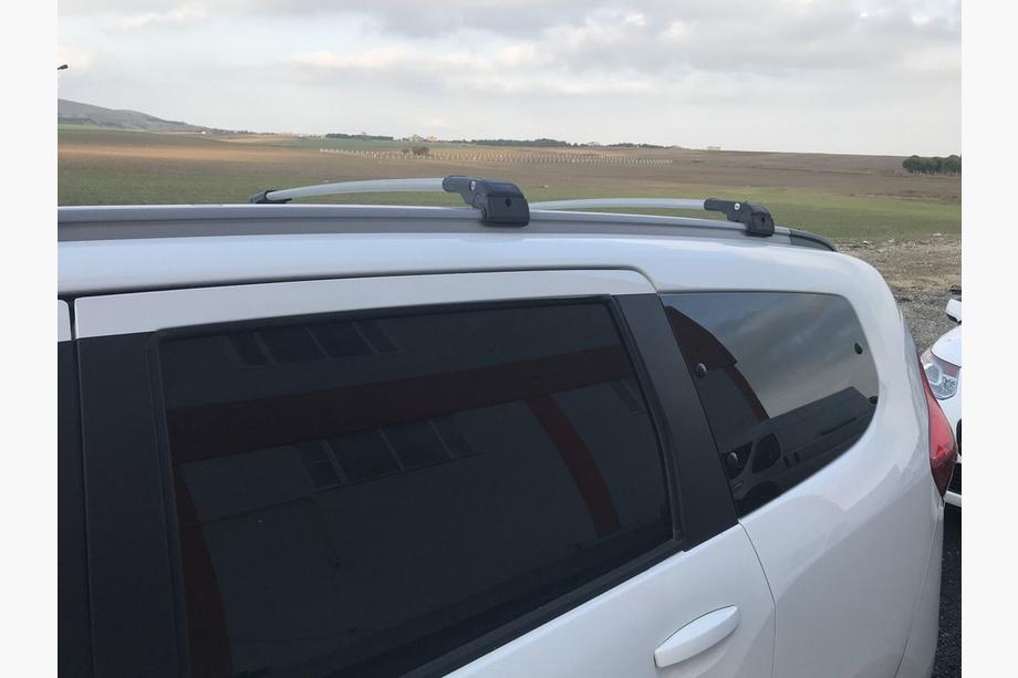 Renault Lodgy 2013–2022 Dakdragers (dwarsbalken) voor geïntegreerde dakrails, afsluitbaar WingCarrier V2 (2 st.) Zwart Foto 20