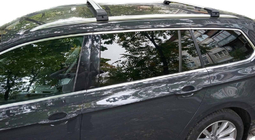 Volkswagen Passat B8 2015–2023 Dakdragers (dwarsbalken) voor geïntegreerde dakrails, afsluitbaar WingCarrier V2 (2 st.) Grijs foto 1