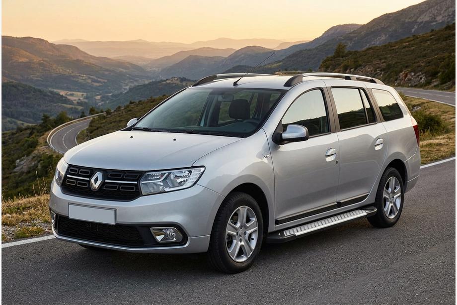 Renault Logan MCV 2013–2022 Side steps Allmond Grey (2 stuks, aluminium) Image