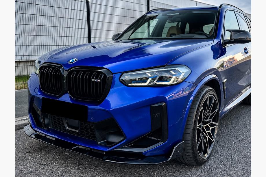 BMW X3 G01 2018– Voorlip spoiler (voor F97 2022-2024, hoogglans zwart) Foto 1