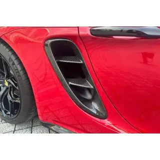 Achterspatbordverbreders (voor GT4, carbon) Porsche Boxster/Cayman 982 (718) 2016– foto 2