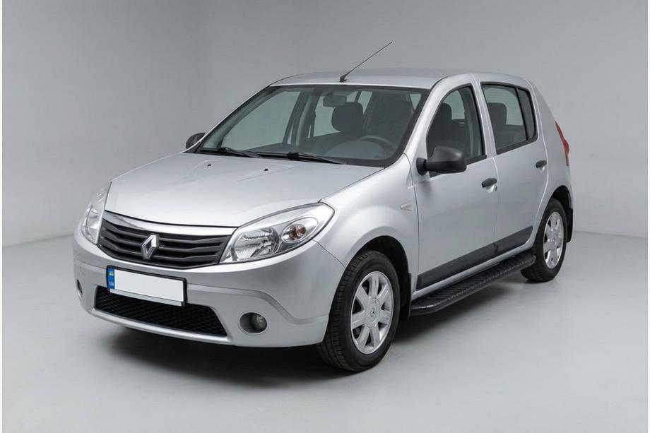 Dacia Sandero 2007–2013 Bosphorus Black side steps (2 st., aluminium) Image