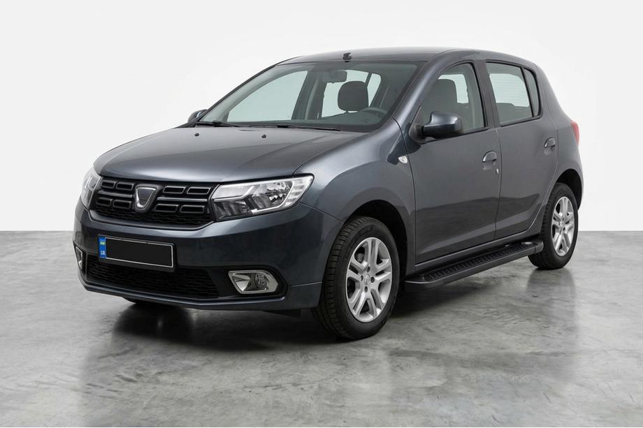 Renault Sandero 2013–2022 Allmond Black side steps (2 st., aluminium) Image