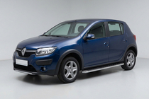 Renault Sandero 2013–2022 Maydos V1 zijtreden (set 2 stuks, aluminium + RVS) foto 1
