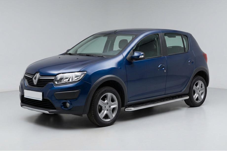 Renault Sandero 2013–2022 Maydos V1 zijtreden (set 2 stuks, aluminium + RVS) Image