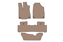 Acura MDX 2013–2020 Carsuit rubberen automatten voor het interieur (3 rijen, beige) foto 1