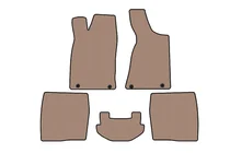 Audi 80/90 1987–1996 Carsuit rubberen automatten (1987-1991, Sedan, beige) foto 1
