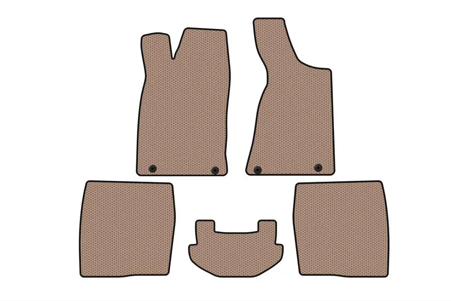 Audi 80/90 1987–1996 Carsuit rubberen automatten (1987-1991, Sedan, beige) Image