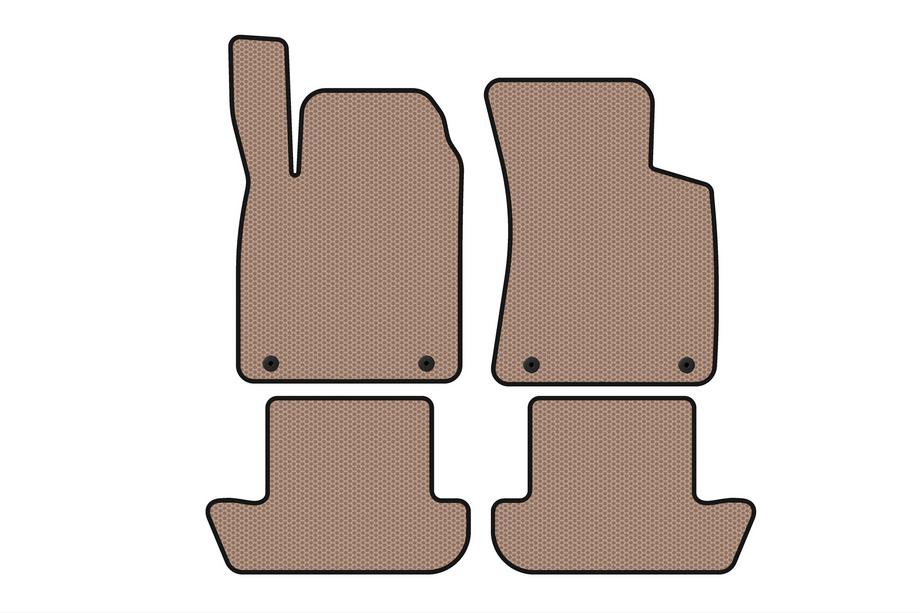 Audi TT 1998–2006 Rubberen automatten Carsuit (Coupé, beige) Image