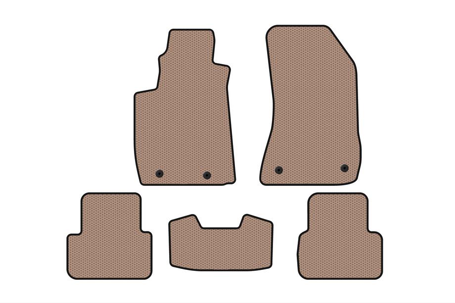 Alfa Romeo 159 2005–2011 Rubberen automatten voor het interieur Carsuit V-2 (Beige) Image