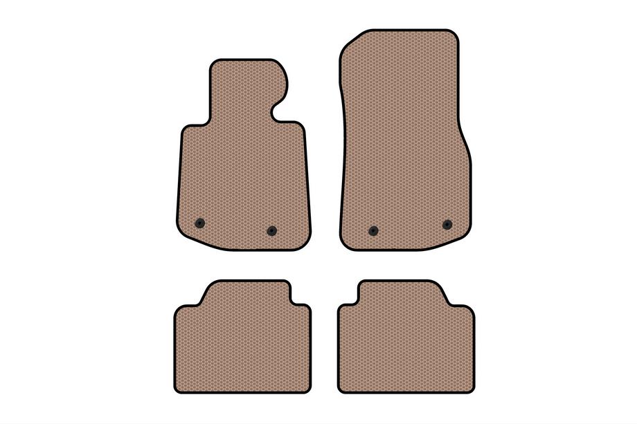BMW 4 Serie F32/F33/F36 2012–2020 Rubberen automatten Carsuit V2 (Beige) Foto 1