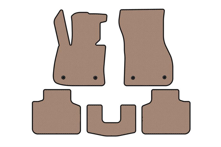 BMW 2 Serie Active Tourer F45/F46 2014–2021 Rubberen automatten Carsuit (voor F45, beige) Image