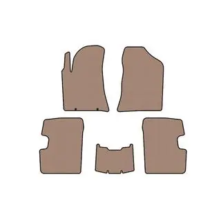 Rubberen automatten Carsuit (SD, beige)