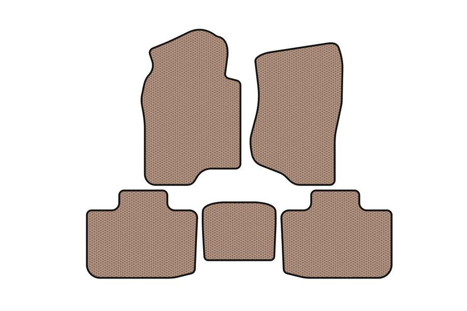 Cadillac Escalade 2007–2014 Rubberen automatten Carsuit (2 rijen, beige) Image