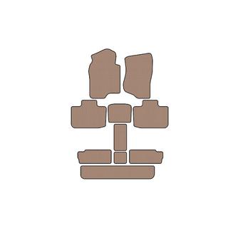 Carsuit rubberen automatten voor het interieur (3 rijen, beige) foto 1