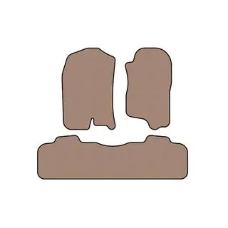 Rubberen automatten Carsuit (2 rijen, 2007-2014, beige)