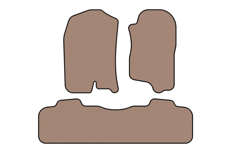 Chevrolet Tahoe 2007–2014 Rubberen automatten Carsuit (2 rijen, 2007-2014, beige) Image