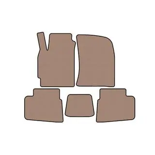 Rubberen automatten Carsuit (Beige)
